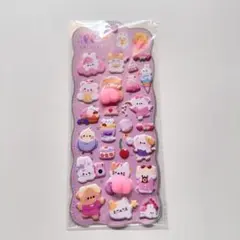 おしり ぷくぷく シール アニマルぷにぷにステッカー pu