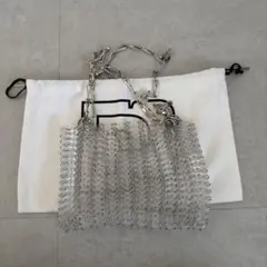 paco rabanne シグネチャー ショルダーバッグ シルバー ナノ Rabanne Iconic 1969 ショルダーバッグ ナノ | シルバートーン