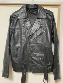 MONO-MART 黒 ダブルライダース レザージャケット