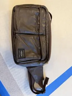 PORTER TANKER ダークブラウン ウエストバッグ ボディバッグ