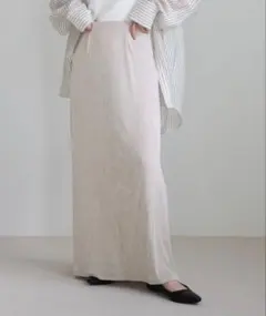 SELECT MOCA シャイニーストレッチナローロングスカートのサムネイル