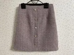 ツイード　スカート　M ピンク【MIIA】