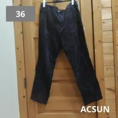 ✨古着✨ACSUN 黒 ワークパンツ　コーデュロイ 36インチ