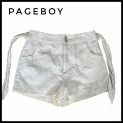 【PAGEBOY】　サイドリボン ショートパンツ ホワイト レディース 春夏のサムネイル