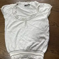 EAST BOY ホワイトノースリーブトップス