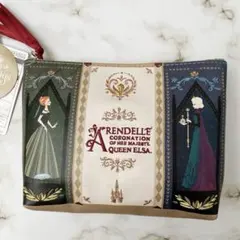 ♡新品未使用♡ ファンタジースプリングス　アナ雪　ポーチ　アナ　エルサ　戴冠式