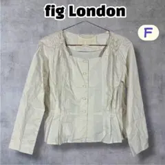 M25 fig London スモッキングデザイン コットンブラウスのサムネイル