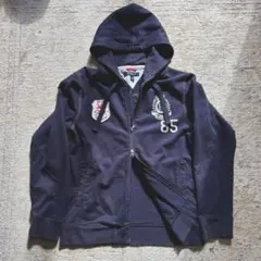 TOMMY HILFIGER ネイビー ジップアップパーカー
