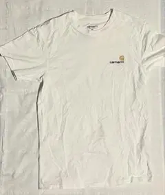 Carhartt カーハート ホワイト 半袖 Tシャツ XS メンズ ロゴ刺繍