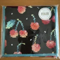 LOVERARY BY FEILER チェリードット ハンカチポーチ 黒 新品