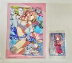 姫崎莉波 学マス クリアビジュアルポスター ウエハースカード 2種セット