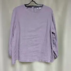 fog linen work. 　リネン長袖シャツ プルオーバー　ラベンダーのサムネイル