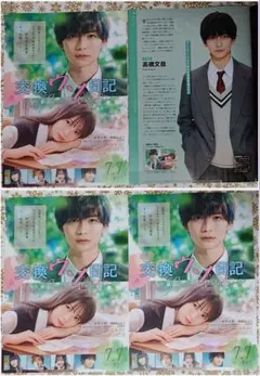 映画 交換ウソ日記 冊子＆フライヤー（チラシ）セット☆高橋文哉 桜田ひより