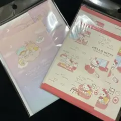 サンリオ　レターセット キティ　リトルツインスターズ