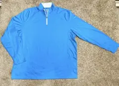 Puma ハーフジップシャツ 青　3XL UV加工