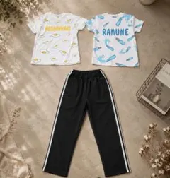 PUNYUS Tシャツ2枚＆ジャージパンツセット 目玉焼き ラムネ　ウィゴーのサムネイル