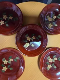 漆塗り小皿5枚セット