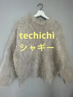 techichi テチチ　暖かいシャギーニット肉厚アイボリー　FREE(MーL)