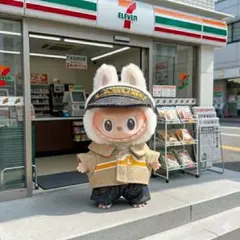 LABUBU ぬい服　10cm イニシャル　店員　No.228 コンビニ
