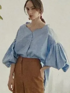 RITSUKO SHIRAHAMA 22コレクション パフスリーブBL ネイビー