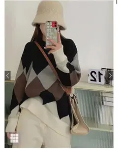grlオーバーサイズニット