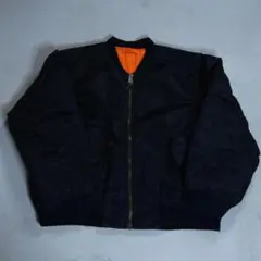 米軍　MA-1 フライトジャケット ブラック ミリタリー 中綿 ブルゾン