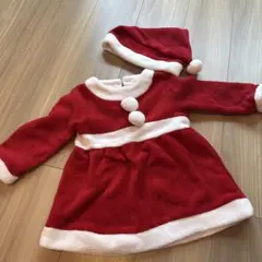 サンタコスチューム 赤 100cm 帽子付き