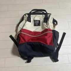 anello リュック・バックパック ベージュ 赤 ネイビー