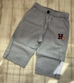 ホットビスケッツ　半ズボン　ハーフパンツ　ストライプ　ブルー　110cm