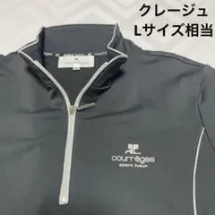 【美品】クレージュ レディースL相当 半袖ジップウェア トップス