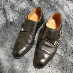 Green label relaxing ダブルモンク レザーシューズ 革靴のサムネイル