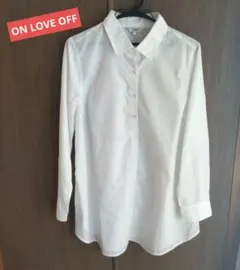 ON LOVE OFF　白ブラウス　チュニック　長袖　Lサイズ