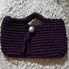 ハンドメイド　ズパゲティ編み　バック