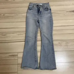 MOUSSY mvsフレアデニム 22 ライトブルー