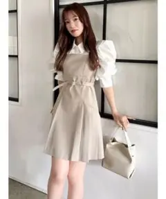dazzlin レイヤードシャツミニワンピース ダズリン
