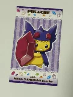 ポケモンセンターポンチョをきたピカチュウ名刺カード - メルカリ