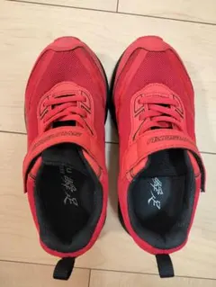 瞬足 スニーカー 19.0 cm レッド