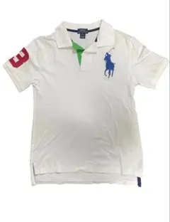 美品 Polo Ralph Lauren ビックポニー ホワイト ポロシャツM