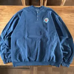 BOUNDARY LINE スウェット USA製 ヘンリーネック