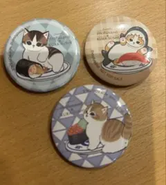 くら寿司　モフサンド　缶バッチ　3種　びっくらポン