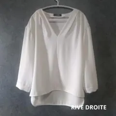 美品 RIVE DROITE リヴドロワ トップス とろみブラウス
