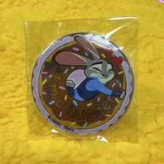 ズートピア　ジュディ　金缶バッジ