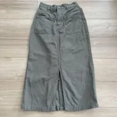デニムスカート　カーキ　エムズエキサイト