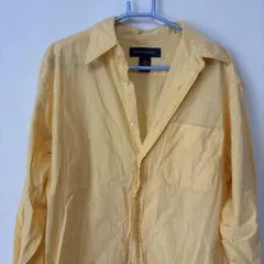 BANANA REPUBLIC イエローチェックシャツ