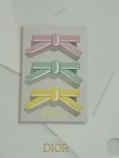 未使用品　Diorリボンカチューシャ DIOR リボンカチューシャ ヘアバンド ブラック ノベルティ ラスト