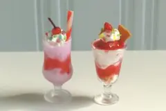 【在庫クリアランス】ミニチュア　ストロベリーサンデーセット