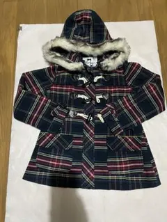 Ollinkari キッズ ダッフルコート チェック柄 140cm 冬用　女の子