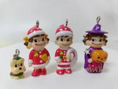 ペコちゃん ポコちゃん クリスマス / ハロウィン の 4体セット