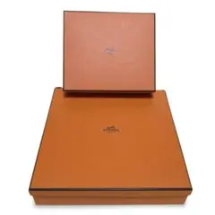 【美品】HERMES ギフト空箱　オレンジボックス 大小2個セット　エルメス
