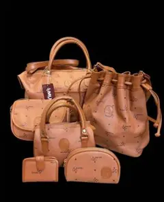 ムスク MUSK 新品未使用品 バッグ5点セット+キーケース付 オレンジ